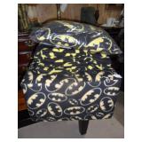 Batman pillow,throw & foot rest or seat