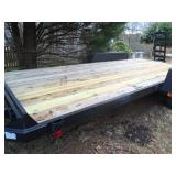 Flat bed double axle trailer 18' x7'