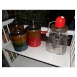 Butter churn, canisters 