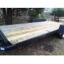 Flat bed double axle trailer 18' x7'