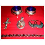 Sterling Silver salter and Jewelry