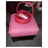 Heart ba, pink stoolsket