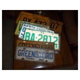 Vintage license plates