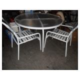 Patio table and 2 chairs 