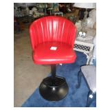 Red bar stool