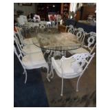 Chantilly Rose Patio set with table and 8 chairs