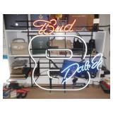 Budweiser neon Dale Jr beer sign