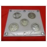 5 coin Carson City set