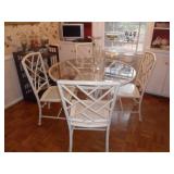 Metal Bamboo Style table & 4 Chairs