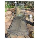 Wrought iron lounger