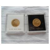 2  1/2 oz. gold coins