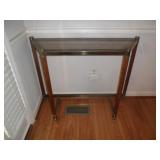 Brass and glass entry table