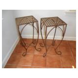 2 matching plant stands