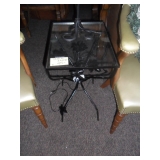 Wrought iron black table