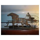 Vintage copper weather vain