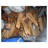 Lots of wood hangers