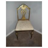 Gold side chair
