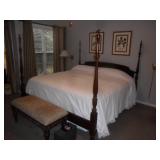 King size 4 poster bed