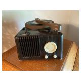 vintage radio turn table
