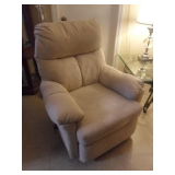 2 matching cream color recliners