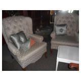 Matching wing back chairs