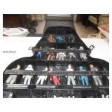 Vintage Star Wars figures in Darth Vader case
