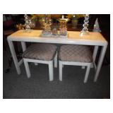 Console table w/2 seats