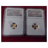 2 half gram gold coin