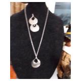 Sterling Silver necklace and earrings