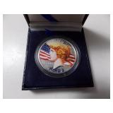 Painted  silver dollar