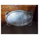 Large four handle tray