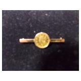 Gold Coin Pin
