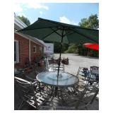 Green patio set, Umbrella sold separately