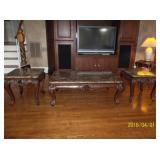 3 pc table set w/marble tops