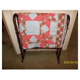 Vintage quilt & stand