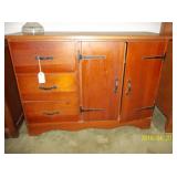 Cabinet w/ drop leaf table attached