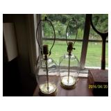 Clear Ginger jar lamps