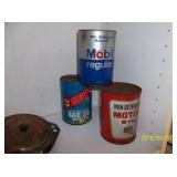 old oil cans