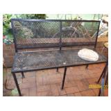 Wrought iron bench
