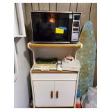 Microwave & cart