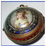 Jeweled & Enameled Fusse Pear Case Watch