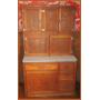 Antique Oak Hoosier Cabinet
