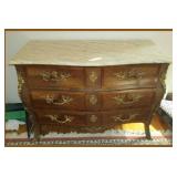 Vintage Marble Top French Dresser