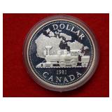 1981 Canada Proof Silver Dollar