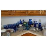 Some of the glassware to be sold at auction 