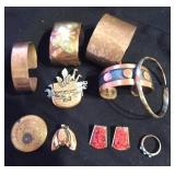 Vintage Gold and Silver Jewelry estate auction