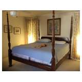 Mahogany four-poster bed