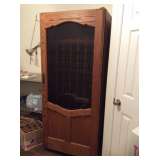 Beautiful wood wine refrig