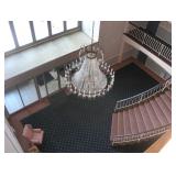 Chandellier Not for Sale, part of foyer, shows elegance of this complex