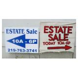 Double Header Signs on Torrence with Opposite Arrows, You Pick Left or Right, Each Just 1 Mile Away